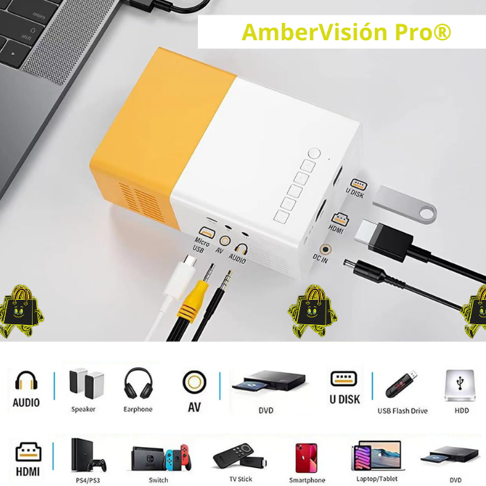 Mini Proyector inteligente - AmberVisión Pro®
